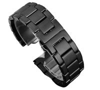 Bracelet de montre en céramique 18mm 20mm 22mm for femmes hommes bracelet de remplacement(Black 1,20mm)