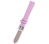 Bracelet de Montre en cuir 10mm/12mm/14mm/16mm/18mm/20mm/22mm/24mm Mens Ladies Bracelet de Montre Réglable, Rose, 20mm