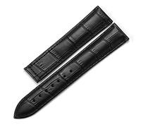 Bracelet de montre en cuir authentique pour le bracelet Omega Watch Seamaster 19 mm 20 mm 22 mm fermoir de gâchis noir bracelet brun marron (couleur: 10 mm fermoir en or, taille: 22 mm)