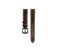 Bracelet de montre en cuir de vache for homme, Compatible avec Casio A158 A168 F91W AE-1200WHD A159 A169 AE1200(Dark brown-black)
