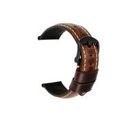 Bracelet de montre en cuir de vache Vintage, accessoires de montre, 20mm 22mm 24mm, adapté au Bracelet de montre for Panerai Fossil (Color : Dark Brown B, Size : 19mm)