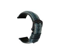 Bracelet de montre en cuir de vache Vintage, accessoires de montre, 20mm 22mm 24mm, adapté au Bracelet de montre for Panerai Fossil (Color : Blue B, Size : 23mm)
