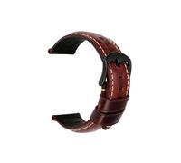 Bracelet de montre en cuir de vache Vintage, accessoires de montre, 20mm 22mm 24mm, adapté au Bracelet de montre for Panerai Fossil (Color : Red B, Size : 26mm)