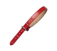 Bracelet de montre en cuir de vachette pour femme d'une seule pièce de 10mm, version prolongée avec motif en bambou coloré et agréable pour la peau, longueur de 220mm