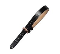 Bracelet de montre en cuir de vachette pour femme d'une seule pièce de 10mm, version prolongée avec motif en bambou coloré et agréable pour la peau, longueur de 220mm