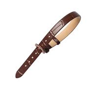 Bracelet de montre en cuir de vachette pour femme d'une seule pièce de 10mm, version prolongée avec motif en bambou coloré et agréable pour la peau, longueur de 220mm