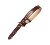 Bracelet de montre en cuir de vachette pour femme d'une seule pièce de 10mm, version prolongée avec motif en bambou coloré et agréable pour la peau, longueur de 220mm