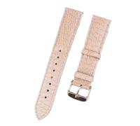 Bracelet de montre en cuir fait à la main, 16/18/19/20/22mm, pour hommes et femmes, libération rapide, Or Beige, 22mm