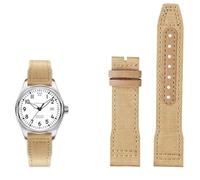 Bracelet de montre en cuir nylon noir pour IWC Le Petit Prince Big Pilot IW3777, 20 mm