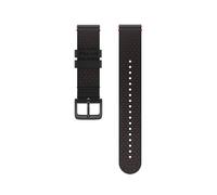 Polar Bracelet de montre en cuir 20 mm interchangeable pour Ignite 2, Ignite, Unite, Pacer Noir/Gris M-XL