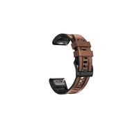 Bracelet de montre en cuir pour Garmin Fenix 7 Pro/7X Brown 22 mm