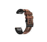 Bracelet de montre en cuir pour Garmin Fenix 7 Pro/7X Brown 22 mm