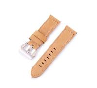 Bracelet de montre en cuir pour hommes, bracelet de rechange, Matte Beige, 24mm