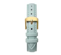 Bracelet de montre en cuir pour hommes et femmes, 12mm, 14mm, 15mm, 16mm, 18mm, 20mm, à dégagement rapide, Bleu Ciel-doré, 14mm