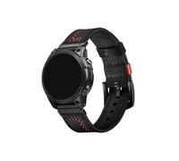 Bracelet De Montre En Cuir QuickFit 22mm 26mm For Garmin Fenix 7X 7 6 6X Pro 5 5X Plus Quatix Epix Gen 2 MARQ Bracelet De Montre(Black,QuickFit 26mm)