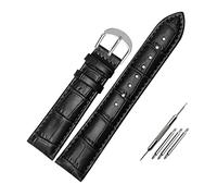 Bracelet de montre en cuir véritable 12mm - 20mm pour femmes hommes montre bracelet de remplacement accessoires de montre, 15mm