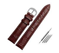 Bracelet de montre en cuir véritable 12mm - 20mm pour femmes hommes montre bracelet de remplacement accessoires de montre, 15mm