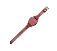 Bracelet de montre en cuir véritable à dégagement rapide for Fossil for Es4114 for Es4113 for Es3625 for Es3616 for Es3838 femmes 18mm rouge noir accessoires (Color : Red, Size : 18mm Golden-K1)