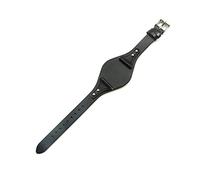 Bracelet de montre en cuir véritable à dégagement rapide Fossil pour Es4114 pour Es4113 pour Es3625 pour Es3616 pour Es3838 femmes 18mm rouge noir accessoires (Noir, 18mm Silvery-K1)