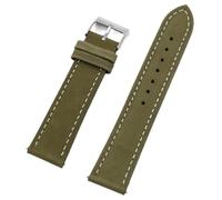 Bracelet de montre en cuir véritable à libération rapide 16-22 mm rétro première couche en cuir de vachette