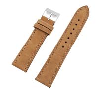 Bracelet de montre en cuir véritable à libération rapide 16-22 mm rétro première couche en cuir de vachette