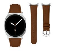 Bracelet de montre en cuir véritable à texture de peau de lézard compatible avec Samsung Galaxy Watch8/Classic, bracelet intelligent en cuir de première couche Brown