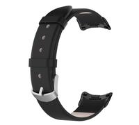 INF Bracelet compatible avec Xiaomi Mi Band 8, bracelet de montre en cuir véritable, résistant et confortable, bracelet de remplacement pour femmes et hommes, bracelets de montre noirs