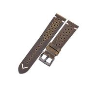 Bracelet de montre en cuir véritable fait à la main, cire d'huile de vache, bracelet respirant adapté à for Samsung Galaxy Watch 4 3, accessoires de bande Vintage, ceinture(Green Black Buckle,18mm)