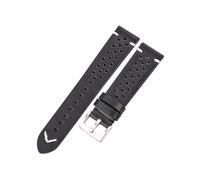 Bracelet de montre en cuir véritable fait à la main, cire d'huile de vache, bracelet respirant adapté à for Samsung Galaxy Watch 4 3, accessoires de bande Vintage, ceinture(Black Silver Buckle,24mm)