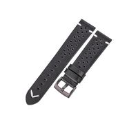 Bracelet de montre en cuir véritable fait à la main, cire d'huile de vache, bracelet respirant adapté à for Samsung Galaxy Watch 4 3, accessoires de bande Vintage, ceinture(Black Black Buckle,18mm)