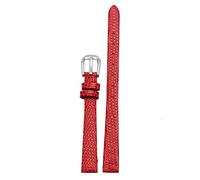 Bracelet de montre en cuir véritable pour femme 6 mm 8 mm 10 mm 12 mm lézards bracelet de montre en cuir petites montres-bracelets sangles (couleur : boucle marron or, taille : 6 mm), 14mm