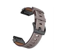 Bracelet de montre en cuir véritable pour Garmin Fenix 8/7X/7/6/5/965 Gray 22 mm