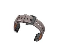 Bracelet de montre en cuir véritable pour Garmin Fenix 8/7X/7/6/5/965 Gray 26 mm