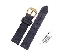 Bracelet de montre en daim 16mm/18mm/20mm/22mm, Vintage, fait à la main, en cuir, 18mm