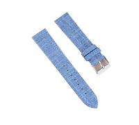 Bracelet de montre en denim ultra-fin à dégagement rapide 18 mm, 20 mm, 22 mm, 24 mm, adapté aux hommes et aux femmes, accessoires en toile de nylon souple(Blue,24mm)
