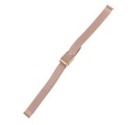 Bracelet de montre en maille en acier inoxydable tissé - EBTOOLS - Or rose - Bord lisse et design réglable