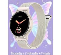 Bracelet de montre en maille milanaise pour Gar-Min Venu 4/3/2, Vivoactive 6/5/4, Forerunner 965/955/265/255, Fenix 8/7/6, 18/20/22mm Bracelet de montre pour femmes et hommes cornes de montre de 20 mm