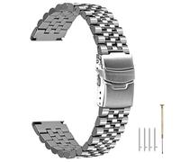 Bracelet de montre en métal à libération rapide en argent pour hommes femmes Bracelet Montre Ingénieur Super Perles 3D 22mm Vis Fixe Liens Sangles Coniques