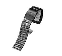 Bracelet de montre en métal d'acier précision 20mm 22mm 24mm Compatible avec le bracelet acier Casio EFR-303L EQB-501 EFS-S500/S510 for hommes(95 black,24mm)