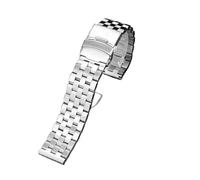 Bracelet de montre en métal d'acier précision 20mm 22mm 24mm Compatible avec le bracelet acier Casio EFR-303L EQB-501 EFS-S500/S510 for hommes(76 silver,20mm)