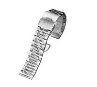 Bracelet de montre en métal d'acier précision 20mm 22mm 24mm Compatible avec le bracelet acier Casio EFR-303L EQB-501 EFS-S500/S510 for hommes(95 silver,22mm)