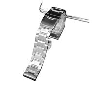 Bracelet de montre en métal d'acier précision 20mm 22mm 24mm Compatible avec le bracelet acier Casio EFR-303L EQB-501 EFS-S500/S510 for hommes(3107 silver,24mm)