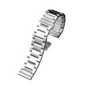 Bracelet de montre en métal d'acier précision 20mm 22mm 24mm Compatible avec le bracelet acier Casio EFR-303L EQB-501 EFS-S500/S510 for hommes(G20-02 silver,20mm)