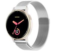 Bracelet de montre en métal de 20 mm pour Garmin Vivoactive 5/3, Vivomove 3/HR/Luxe/Style, Forerunner 55/245/645, pour homme et femme, maille métallique en acier inoxydable 20 mm