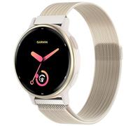 Bracelet de montre en métal de 20 mm pour Garmin Vivoactive 5/3, Vivomove 3/HR/Luxe/Style, Forerunner 55/245/645, pour homme et femme, maille métallique en acier inoxydable 20 mm