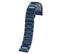 Bracelet de montre en métal en acier inoxydable, avec fermoir pliant, facile à ajuster, bracelet de remplacement unisexe
