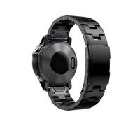 Bracelet de montre en métal titane à ajustement rapide 22 mm 26 mm Pour Garmin Fenix 7X 7 Solar / 6 Pro / 5 Plus/Instinct/Epix Gen2(Black,26mm Fenix6X 6XPro)