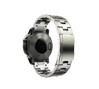 Bracelet de montre en métal titane à ajustement rapide 22 mm 26 mm Pour Garmin Fenix 7X 7 Solar / 6 Pro / 5 Plus/Instinct/Epix Gen2(Titanium color,Instinct 1 2)
