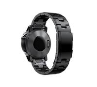 Bracelet De Montre En Métal Titane À Ajustement Rapide, 22mm 26mm, For Garmin Fenix 7X 7 Solar / 6 Pro / 5 Plus/Instinct/epix Gen 2(Black,26mm)