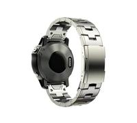 Bracelet De Montre En Métal Titane À Ajustement Rapide, 22mm 26mm, For Garmin Fenix 7X 7 Solar / 6 Pro / 5 Plus/Instinct/epix Gen 2(Titanium color,26mm)